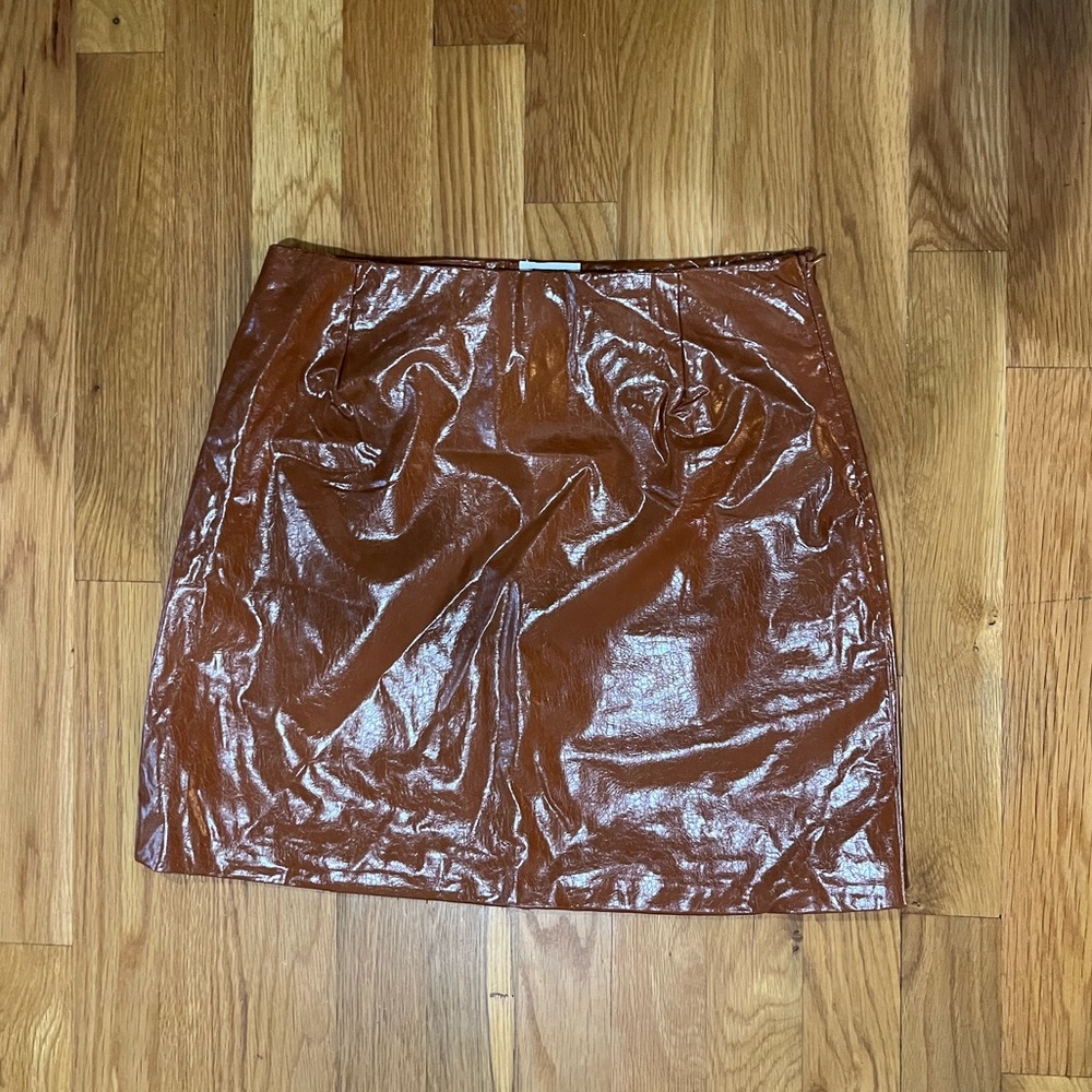 Cotton On latex skirt